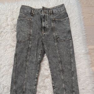 Women's Isabel Marant Slim Straight Washed Grey Jeans